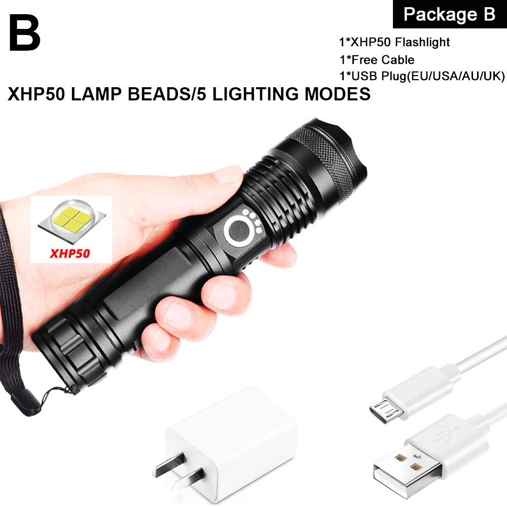 ZK20 Дропшиппинг USB Перезаряжаемый XHP90 COB Мощный Светодиодный Фонарь Масштабируемый Красный Фонарь 18650 26650 Сенсорный Переключатель Фонари