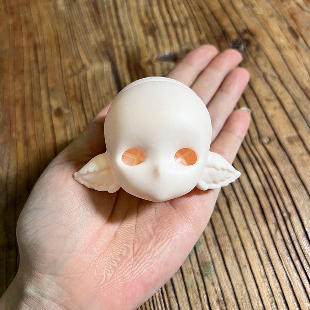 Handmade No Makeup Doll Head Half-White Skin BJD Doll's Head New 1/6 MJD Doll Head Dress Up Toys