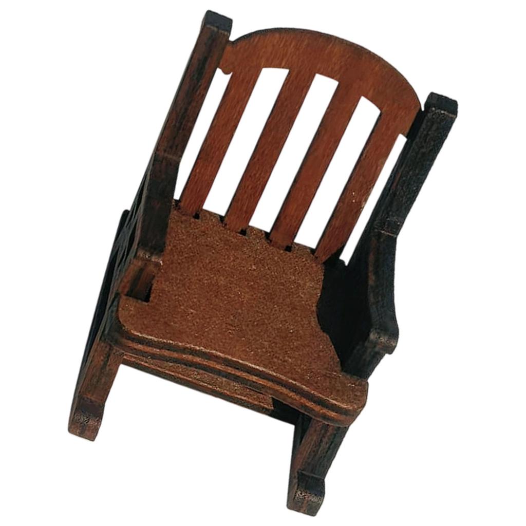 Coffee Frog with Rocking Chair Resin Figurine Miniature Desk Decors Ornament For Home Office Garden Landscape Decoration