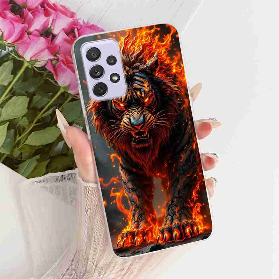 For Samsung A72 Case SM-A725F Fundas Soft Silicone Luxury Painted Cover Cases For Samsung Galaxy A72 Casing Bumper
