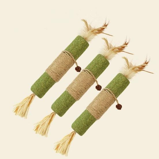 Catnip Silvervine Chew Sticks Natural Cat Toys Correct Bad Habits Regulate Emotions Promote Digestion Soothe Mood Teeth Cleaning Increase Appetite Toy