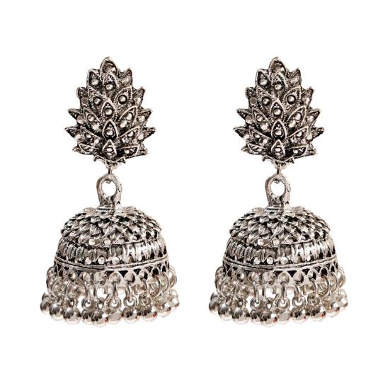 Индийские богемные серьги-капли с кисточками для женщин, этнические афганские винтажные серьги-колокольчики, ретро-бижутерия в цыганском стиле