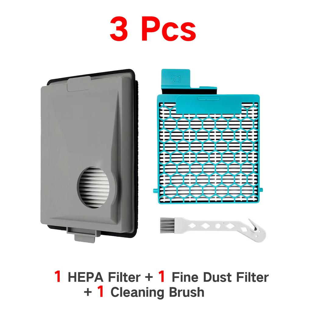 Набор фильтров - Совместим с пылесосами Miele Boost CX1 - Сменный фильтр SF-HY 60 и CX-FSF - Идеально подходит для аллергиков