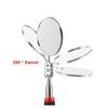 Stainless Steel Round Mirror Extends 24-73cm Inspection Tool Telescoping Inspection Mirror  Vehicle