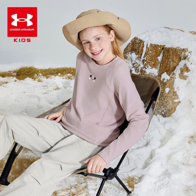 Under Armour Kids' Brushed Long Sleeve Graphic T-Shirt