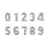 11pcs (1-9) Фиксированные Смешанные Серебряные Золотые Цифры Декорации для Маникюра Блестки 1D Сплав Аксессуар для Чехла Телефона DIY