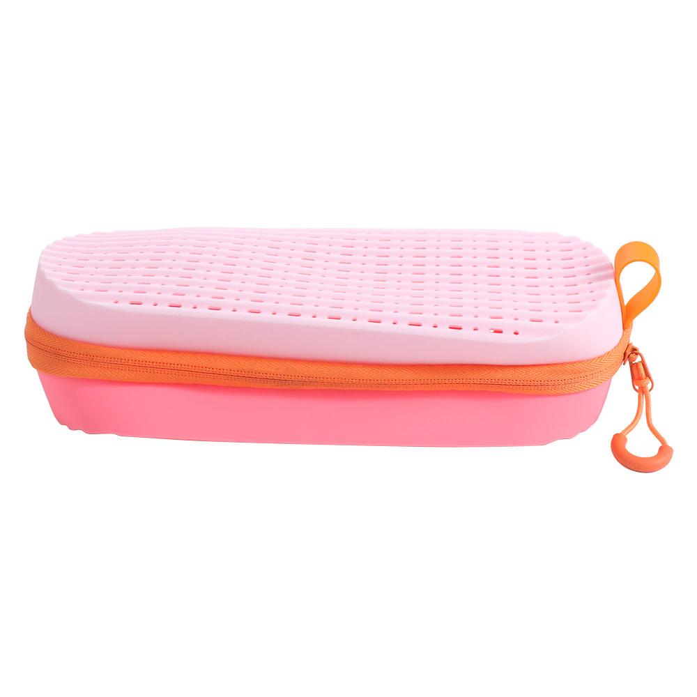 Silicone Swim Goggle Case Portable Waterproof Zipper Eyeglasses Case Soft with Drain Hole Swimming Goggles Protection Box