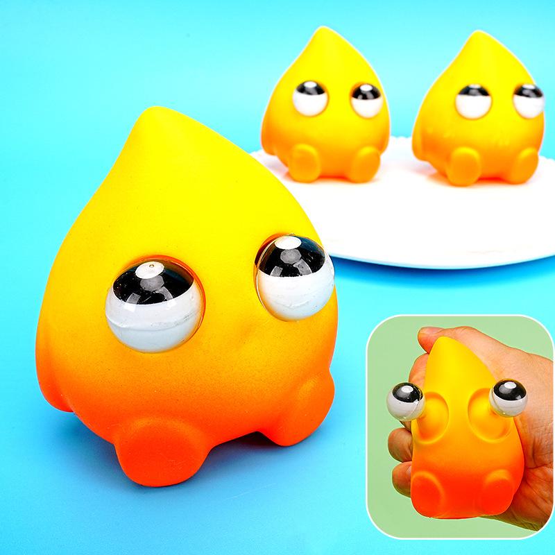 Douyin Trending Fireman Flame Squeeze Toy - PU Slow Rebound Stress Relief for Kids
