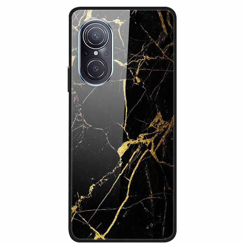 Чехол для Huawei Nova 9 10 Мраморное закаленное стекло Задняя крышка Жесткая для Huawei Nova9 10 SE Чехол Nova10 Ударопрочный Funda Coque