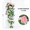 Silk Fake Flower Artifical Flowers Rose Vine Hanging Living Room Balcony Home Decoration Fake Flower Plant Rose Wall Hanging