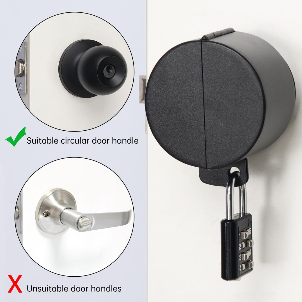 Блокирующая крышка из нержавеющей стали 304 для дверных ручек/рычагов/кранов/вентилей, центральное отверстие 30 мм с кодовым замком, предотвращает поворот и блокирует замочную скважину