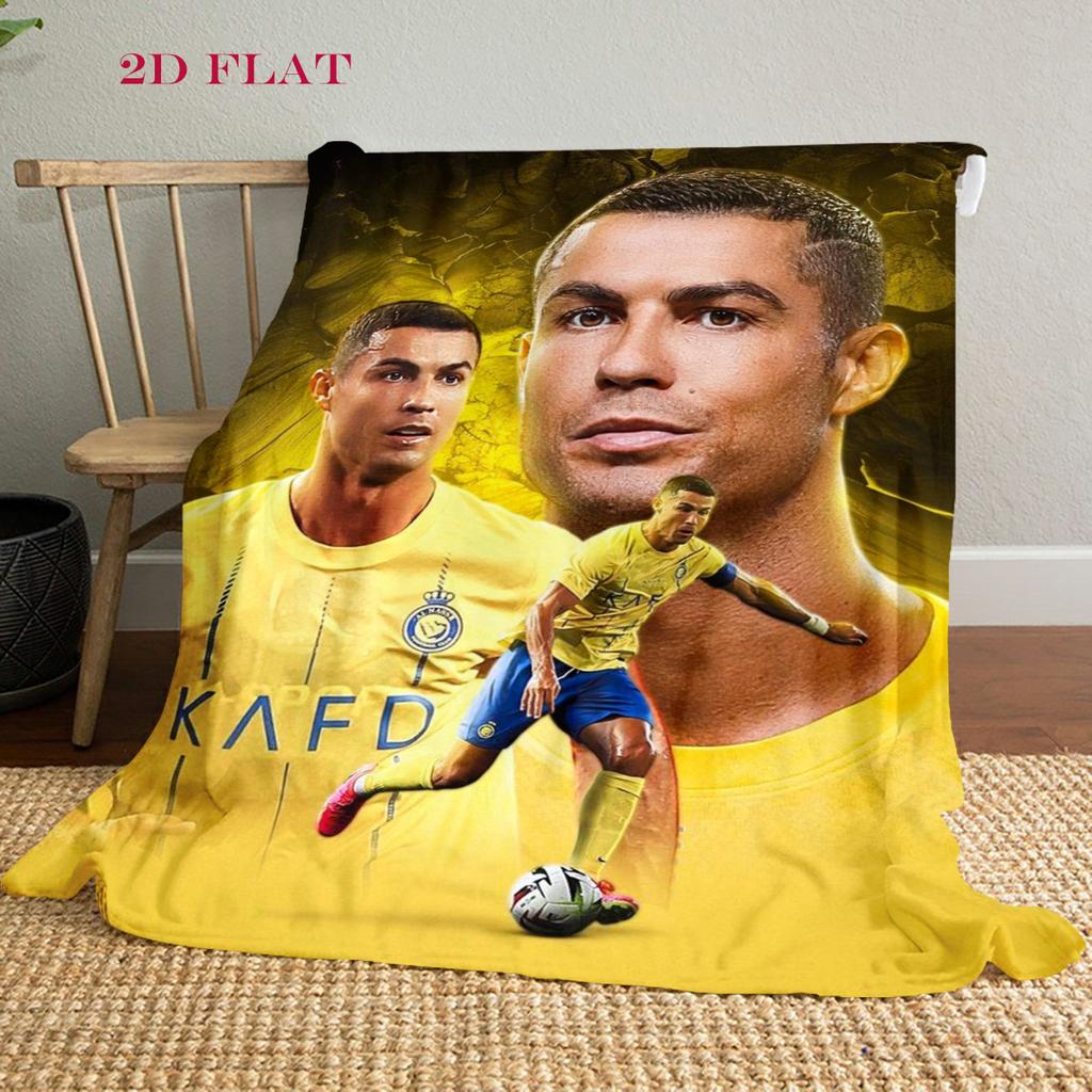 Ronaldo's Triumph blanket Camping trip Home Decor Nap Blanket Digital printing sheet