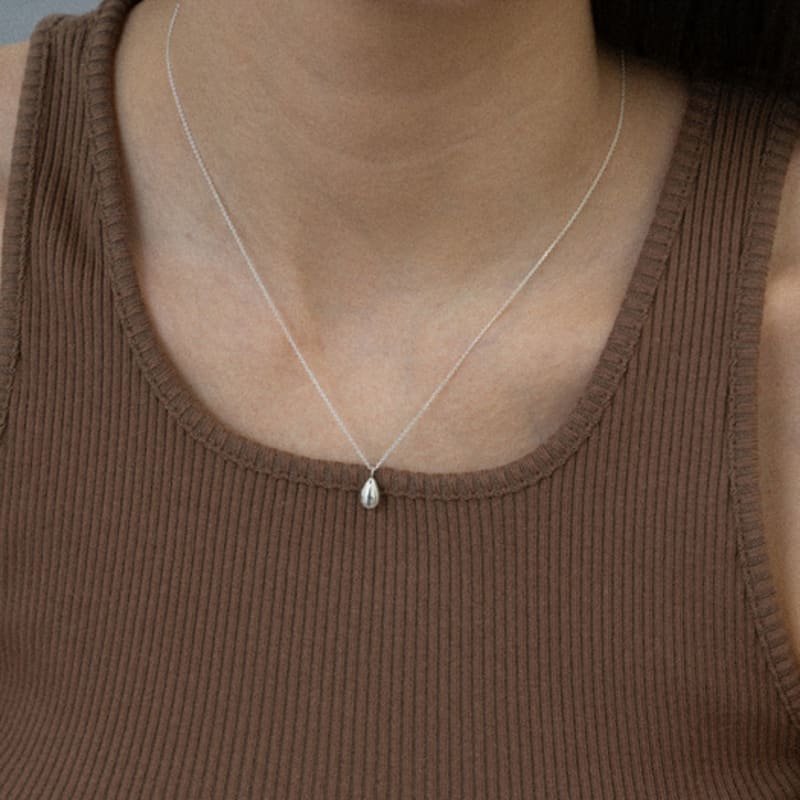 NORMALLEE [Silver 925] Bean Necklace