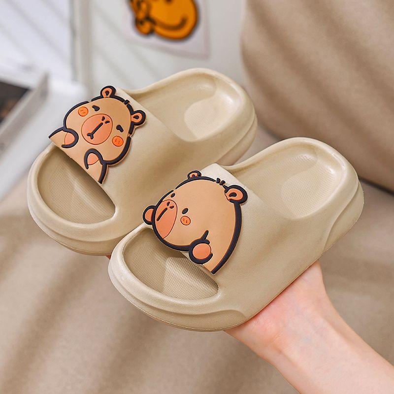 Kapibara Children's Slippers Boys Indoor Home Summer Non-Slip New Soft Sole Bathing Baby Cute Girls