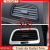 2Pcs ABS Car Air Outlet Sticker for Volkswagen VW Golf 7 MK7 7.5 MK7.5 2013- LHD Air Conditioning A/C Vent Cover
