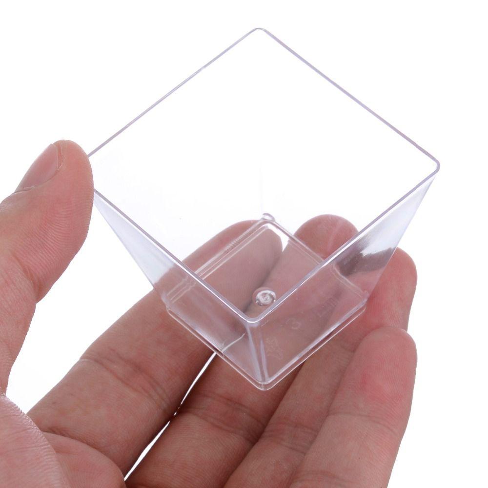 Transparent Trapezoidal Container Party Supplies Dessert Cup Pastry Tools Disposable Cups Mousses