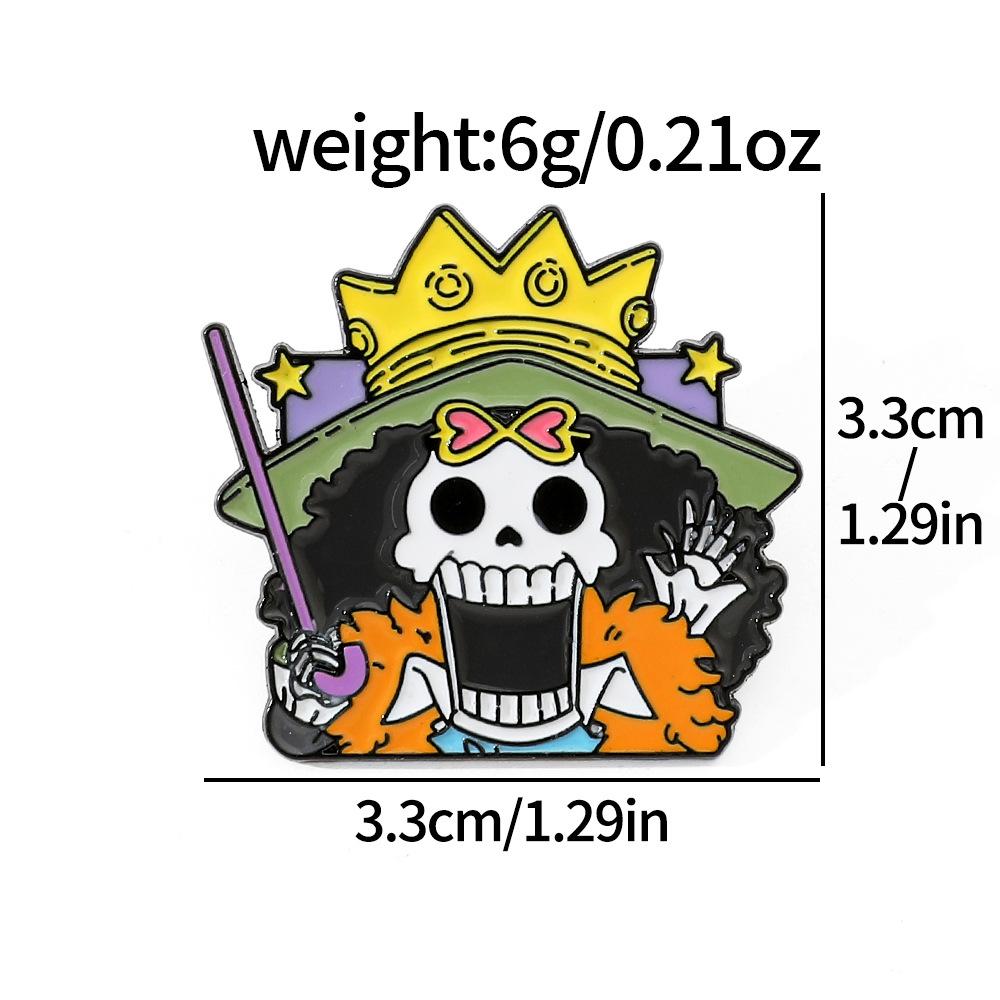 191 Штука Брошь ONE PIECE Металлический значок Riman Пираты Луффи Пины и аксессуары One Piece