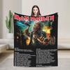 Плед для дивана Iron Maiden Tour 2025, Мягкий пушистый плед, 50x60 дюймов, Многоразмерное покрывало, Для всех сезонов