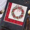 20Pcs/pack Vintage Christmas Series Printed Paper Disposable Tableware Napkin Tissues DIY Xmas Party Decoration