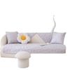 INS Modern Minimalist Pure Cotton Quilting Sofa Cushion Living Room Non-Slip Cushion Four Seasons Universal Cotton Fabric Craft Slipcover Cover Towel
