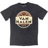 Мужская футболка Van Halen Speed Shop с эффектом stonewash, размер S, цвет угольно-серый
