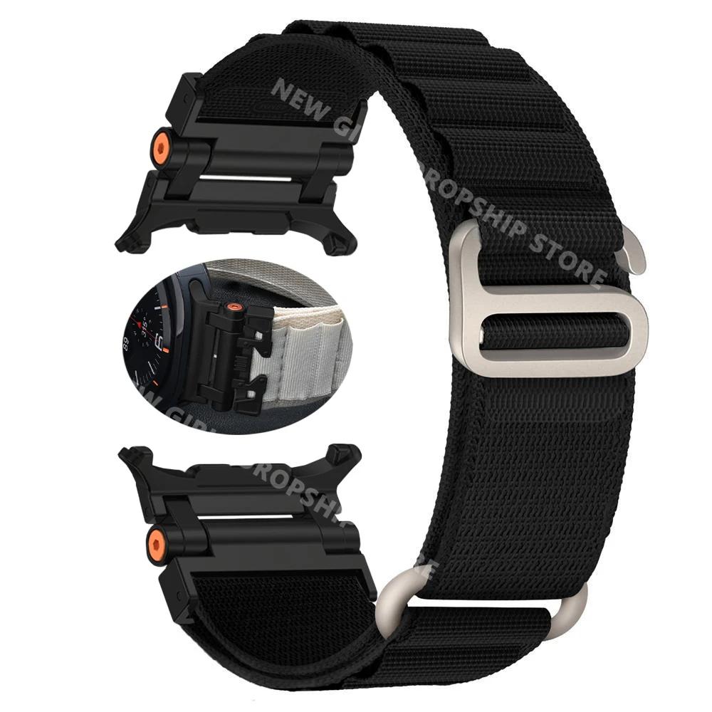 Нейлоновый ремешок Alpine Sports для Samsung Galaxy Watch Ultra 47 мм Без зазоров Ремешок Quick Fit Браслет с изогнутым концом для GALAXY ULTRA 47 мм
