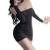 Большие размеры Нижнее белье Облегающее мини-платье Bodycon Сексуальное Bodycon Косплей Bodycon Мини Сексуальное Косплей Платье Кроссдрессинг LL L 2L 3L XXL XL [Импортный Ангел]