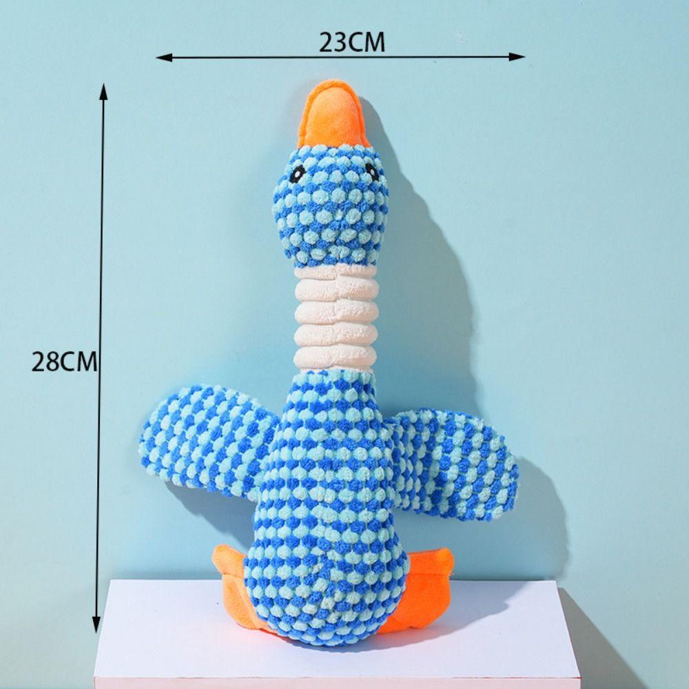 Teeth Cleaning Quacking Pet Toys Interactive Puppy Molar Chew Toy Creative Pet Duck Squeak Toy  Pet