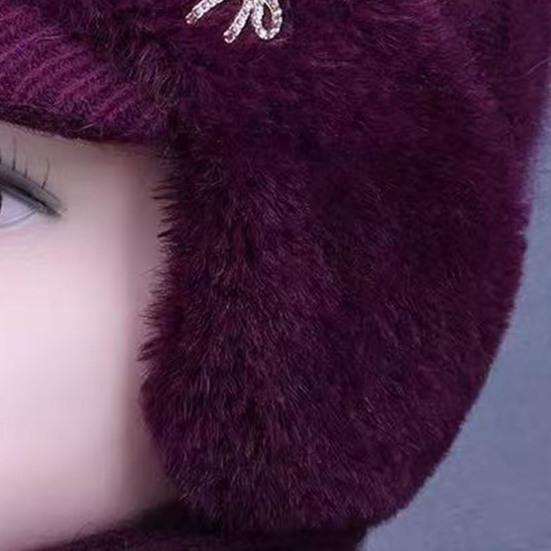 Вязаная шапка с дизайном ушных клапанов, влагоотводящей флисовой подкладкой, теплая, дизайн 3-в-1, бейсболка, уличная шапка для холодной погоды