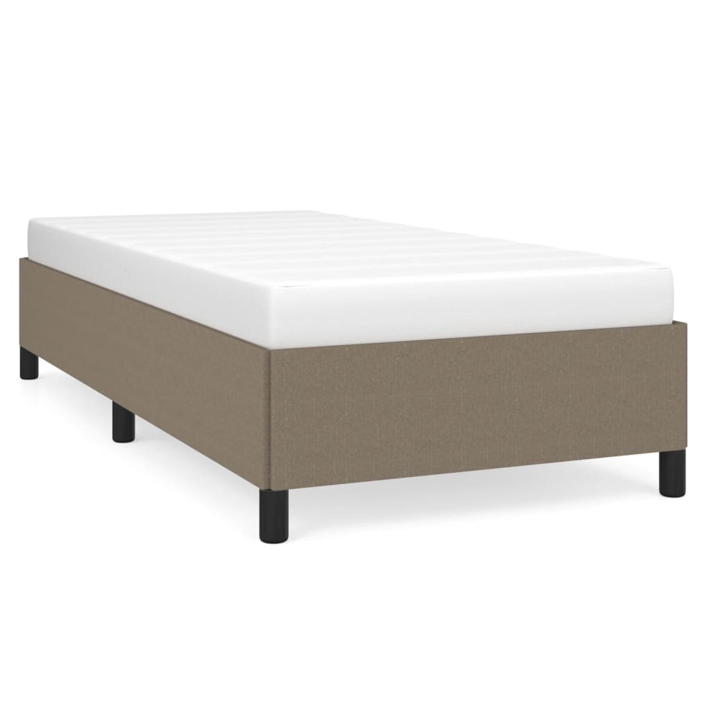 Vidaxl Rama Łóżka Bez Materaca, Taupe, 100X200 Cm, Obita Tkaniną