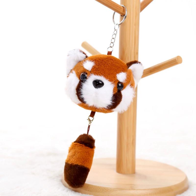 Plush Raccoon Mini Toy Cartoon Animal Keychain Backpack Pendeent Gifts Holiday