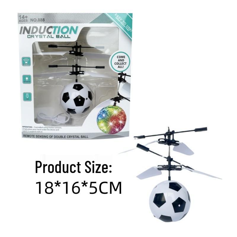 Smart Induction Fairy Helicopter: Seven-Color Crystal Ball Toy