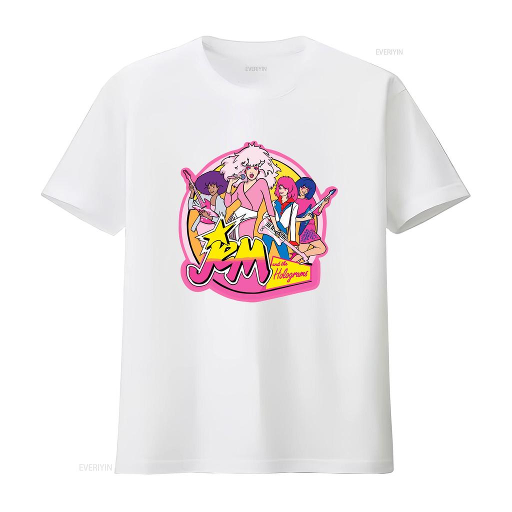 Футболка Jem and The Holograms Для Детей Лето Девочка 80-е Женская Мультяшная Летняя Звезда Свитшот винтажный Стильная