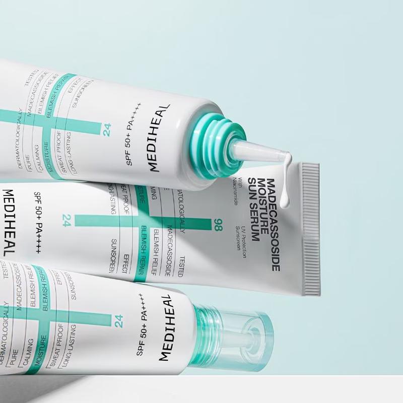 Mediheal Мадекассосид Увлажняющая Солнечная Сыворотка Регенерация Пятен SPF 50+ PA++++ 15мл/50мл