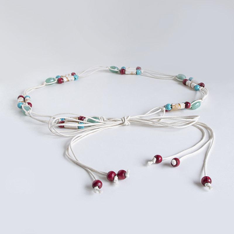 Богемный пояс Этнический стиль Декоративный пояс Повседневный стиль для отпуска Пояс-веревка на талию Женский пояс