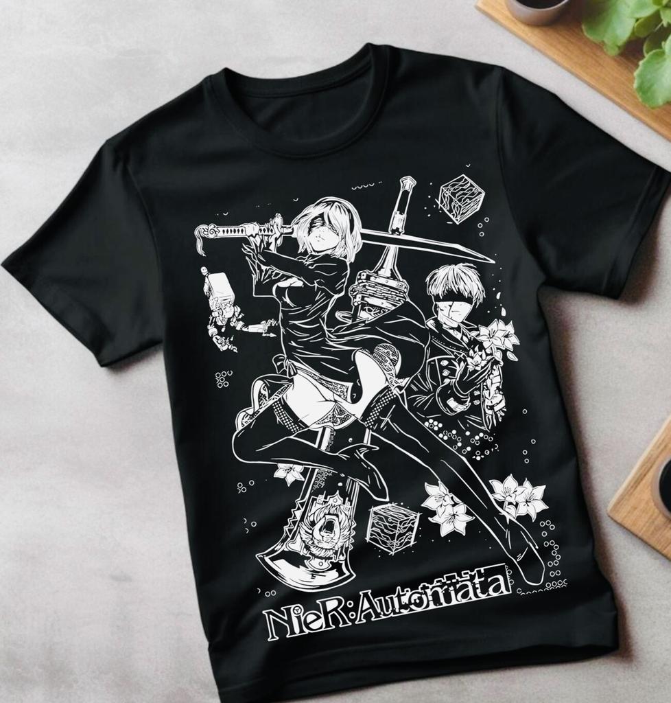 Nier Automata 2B YoRHa New Unisex ShirtGirl t-shirt Waifu graphic tee