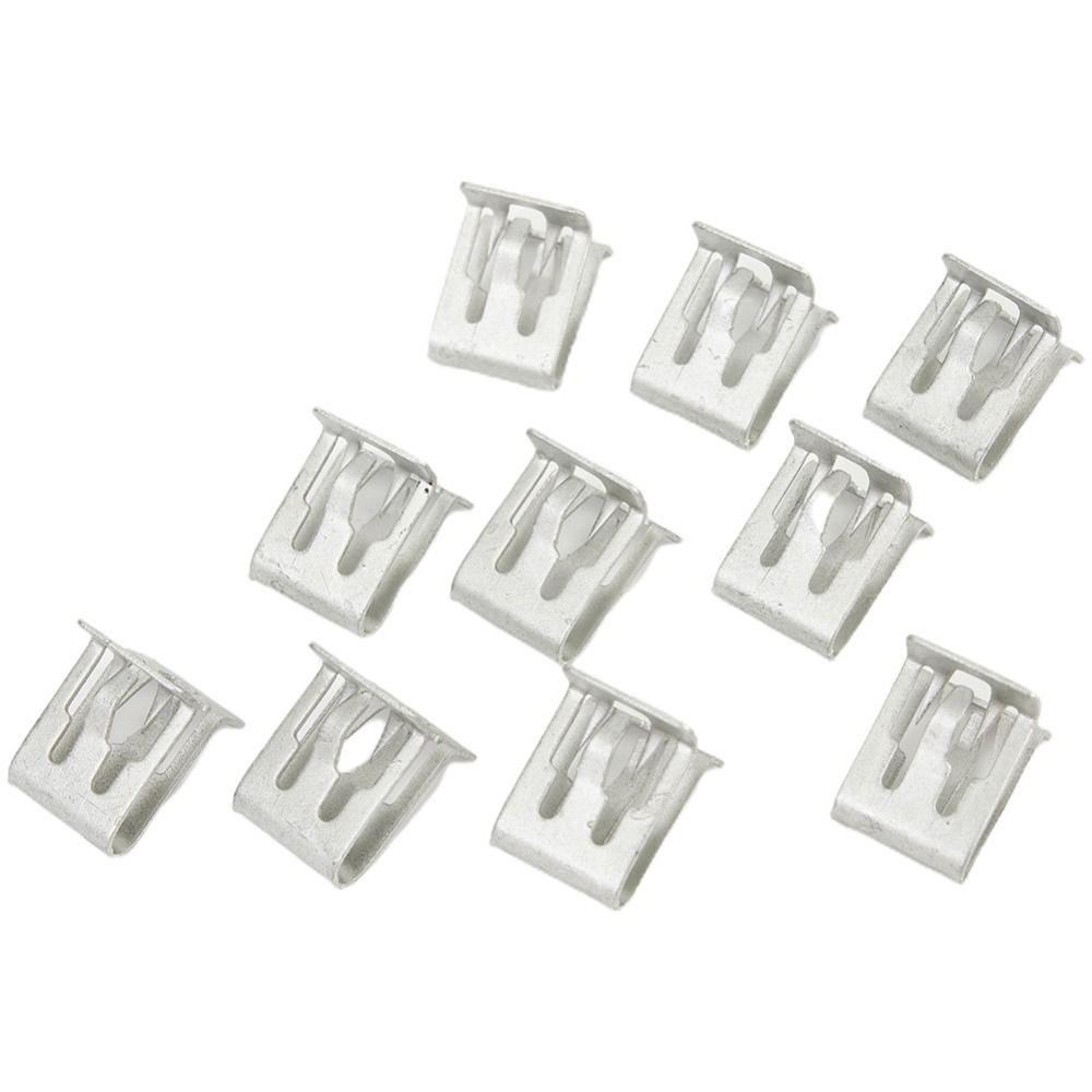 10Pcs/set DVD CD Panel Interior Retainer Clip Trim Plate Auto Fasteners Fixed Buckle Car Dashboard