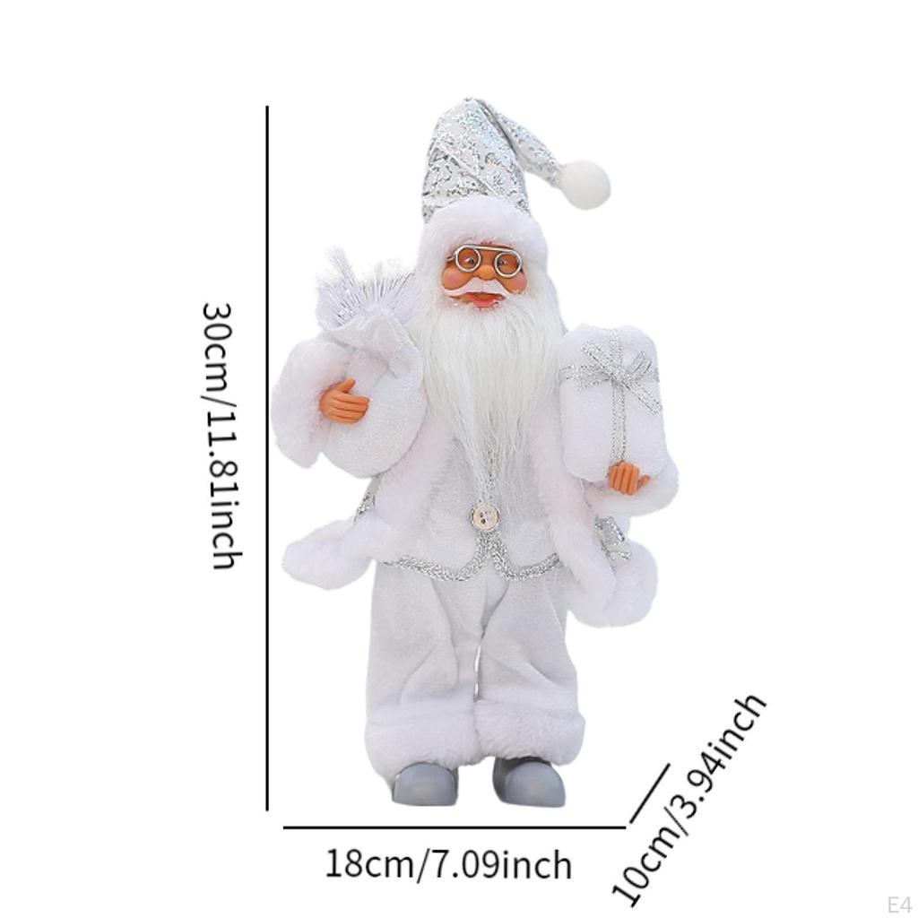Рождественская стоящая Санта 12'' коллекционная фигурка украшение статуэтка милая для