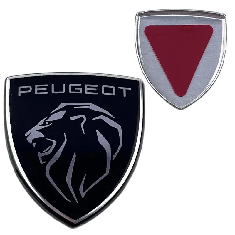 3.2x3.6cm Alloy Car Steering Wheel Lion Logo Badge Sticker for Peugeot 308 306 206 208 307 407 3008 2008 508 5008 Accessories