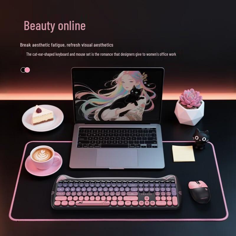 Lenovo Беспроводной тихий комплект клавиатуры и мыши KN520