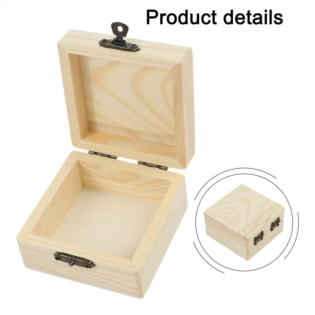 Коробка для хранения Дом Домашний органайзер Деревянная крафт-коробка
