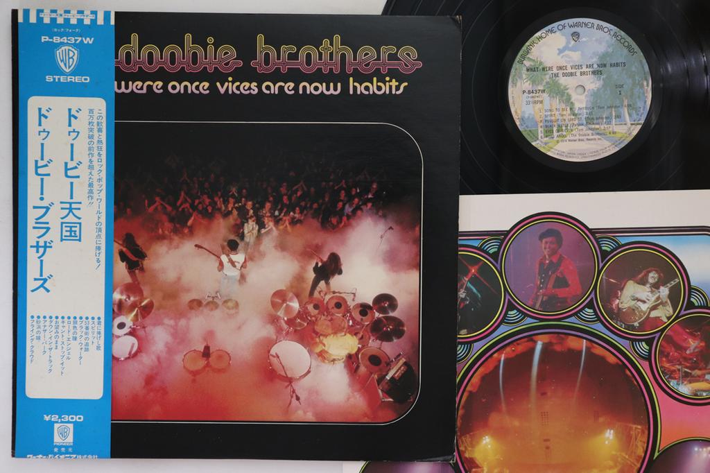 LP Record DOOBIE BROTHERS - What Were Once Vices Are Now Habits P8437W WARNER BROS 1974 Japan Obi Rock Used