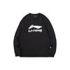 Li Ning Sports Lifestyle Series однотонная толстовка с капюшоном с логотипом для бега мужские толстовки с капюшоном черный стандарт-белый AWDTD85-2