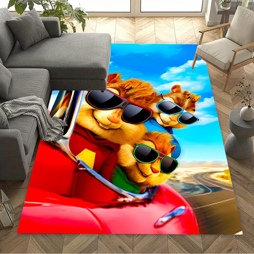 Train Adventure Journey Area Rug Perfect for Game Room Hallway Bedrooms Study room Antislip Carpet Decorate Offices Wedding Party Gift