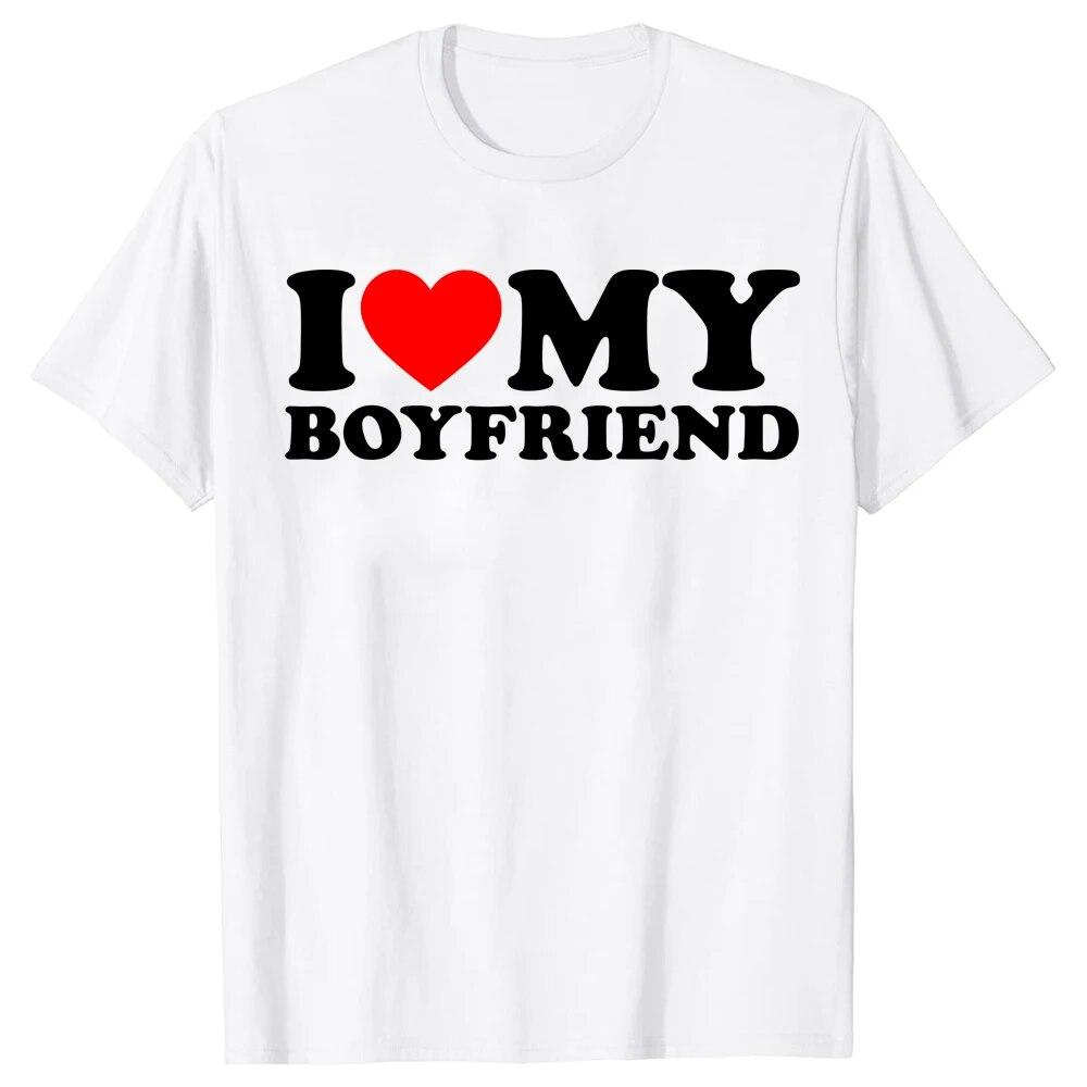 Я люблю свою девушку, поэтому, пожалуйста, держитесь подальше от меня, новая летняя футболка для влюбленных пар, забавная футболка с коротким рукавом и круглым вырезом с принтом