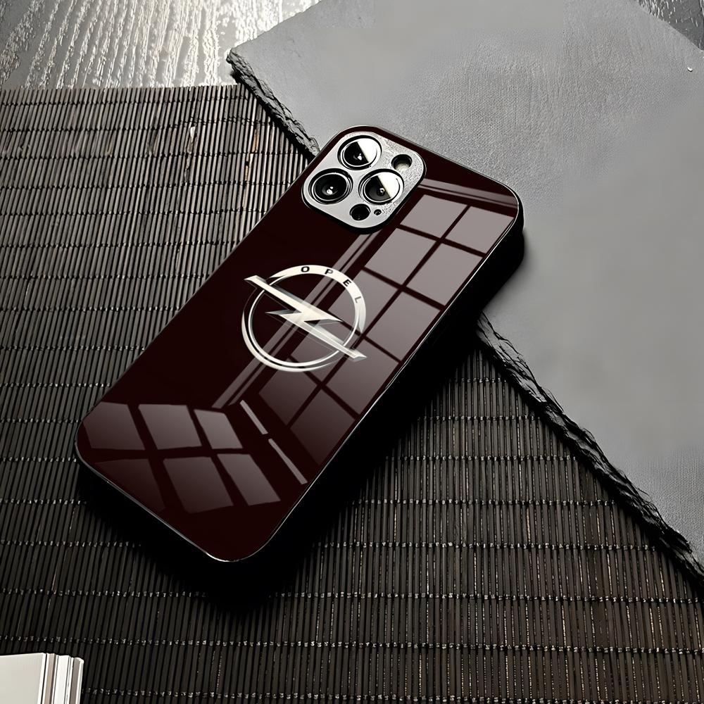 Крутой чехол для телефона Opel для iPhone 16 15 13 12 14 11 Pro Max Mini Childhood X Xr Xs 8 7 Puls 6 Стеклянный чехол Funda