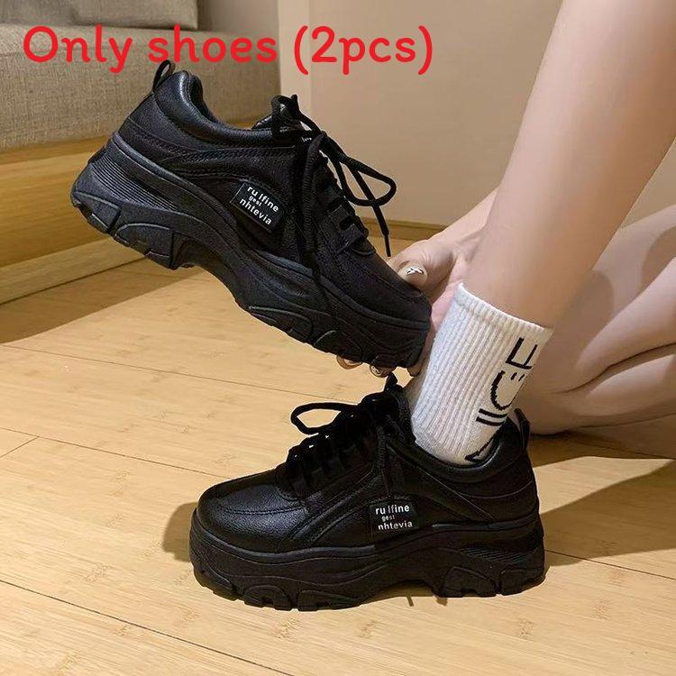 Dad Shoes Spring Fashion Sneakers With Pu Upper And Breathable Mesh For Women