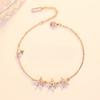 Light Luxury Style S925 Sterling Silver Bracelet Star Studded Diamond Niche Fashion Bracelet Simple Women's Star-shaped Bracelet