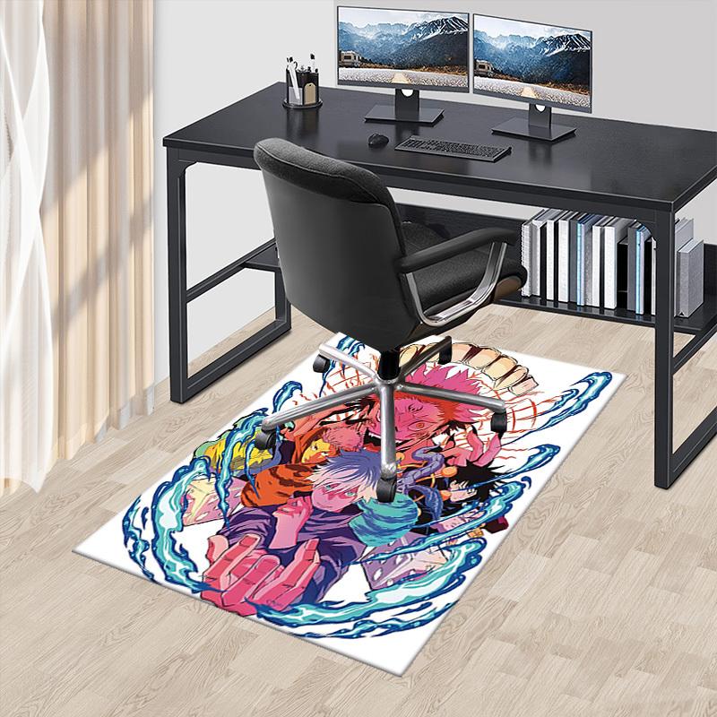 1pc Anime Cartoon Design Chair Mat - Non-Slip Carpet for Office, Home Decor, Living Room, Bedroom, Game Room & Dormitory - Perfect Gift for Any Season