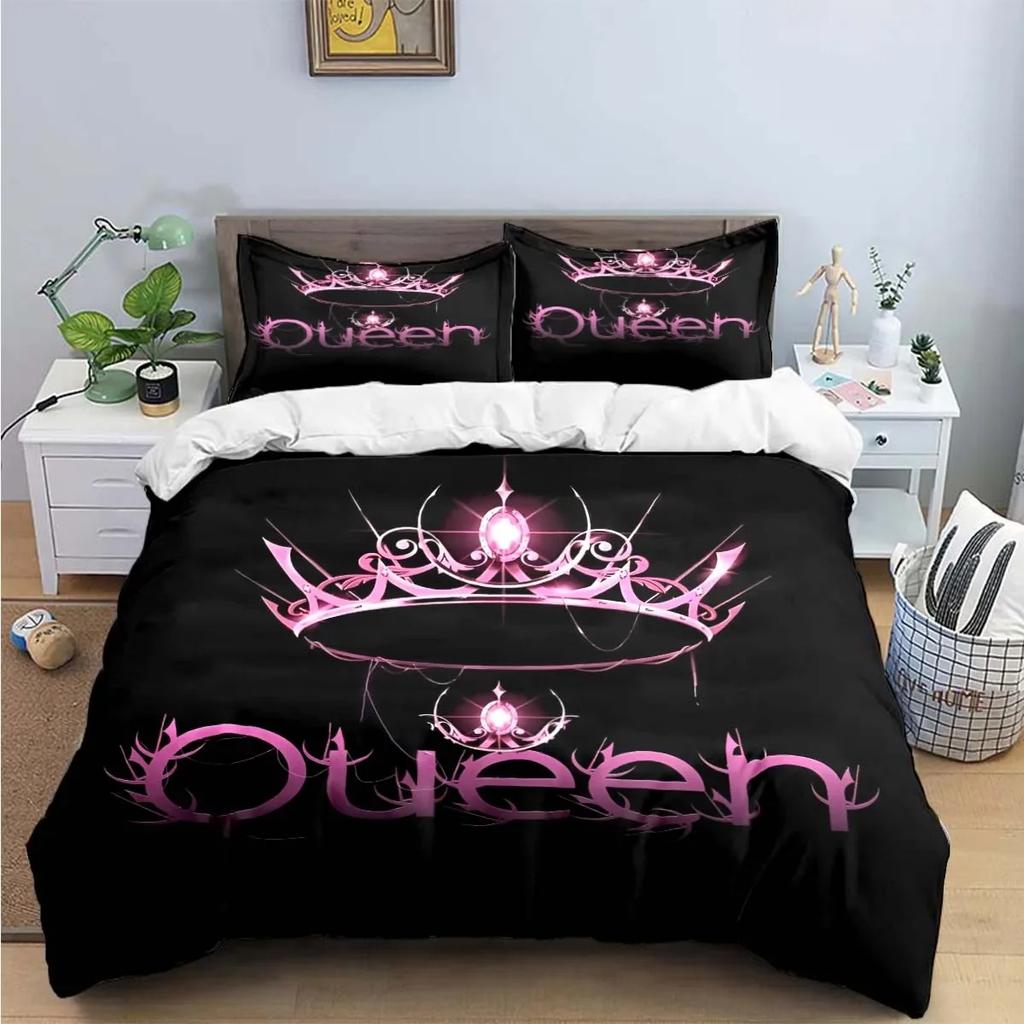 Модный Комплект Постельного Белья King Quen Single Twin Ful King-Размера Размеры Милые Животные Постельное Белье Взрослые Люди Десять Спальня Премиум Подарок